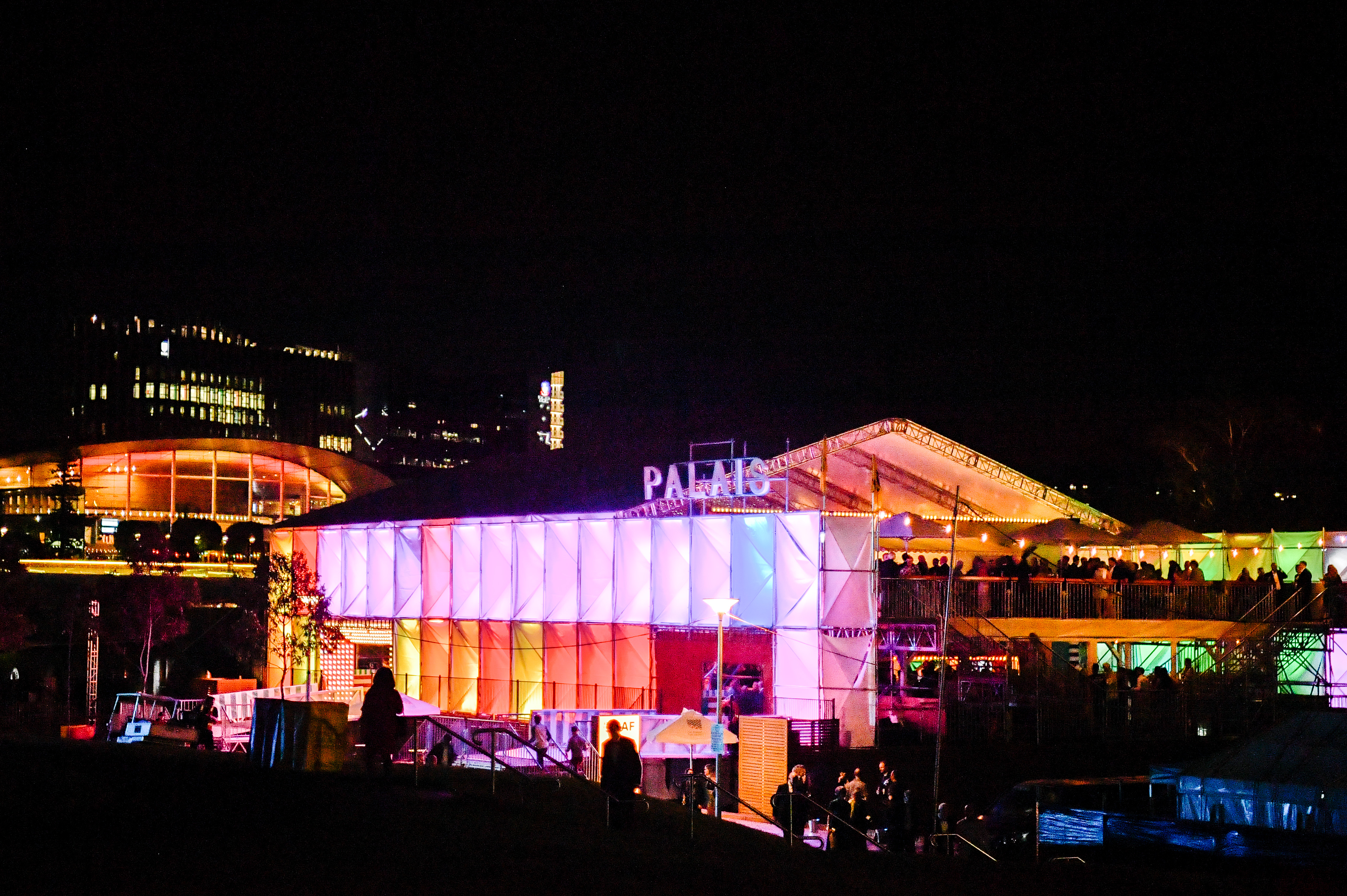 The Palais at night
