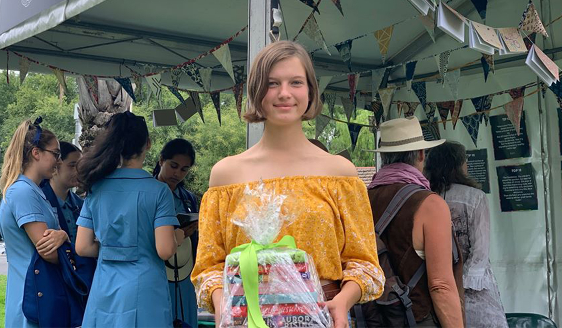 2020 Microstory Competition winner Emily Ashby.